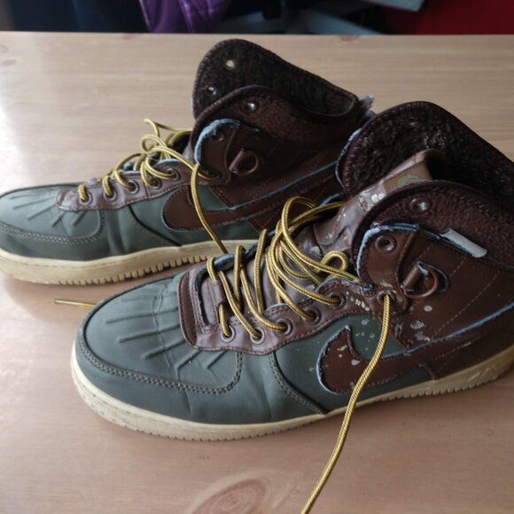 Nike Air Force 1 High Duckboot ‘Field Brown’ 2013 Men’s Size 10.5 - Picture 2 of 5